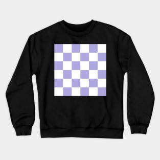 #2 Lilac and white checkerboard print Crewneck Sweatshirt